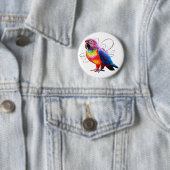 Vibrant Parrot Ronde Button 5,7 Cm (In situ)