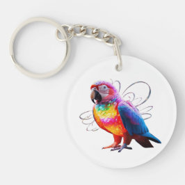 Vibrant Parrot Sleutelhanger
