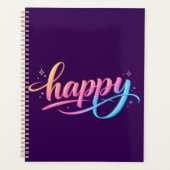Vibrant Pastel Gradient HAPPY Typography - Modern  (Devant)