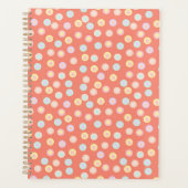 Vibrant Pastel Polka Dot Background: Brighten up  Planner (Voorkant)