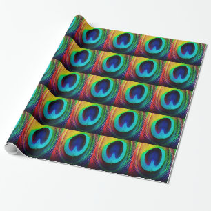 Vibrant Peacock Feather Cadeaupapier