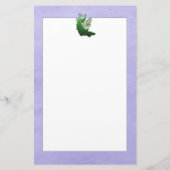 Vibrant Peacock | Lavender Stationery Briefpapier (Achterkant)
