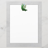 Vibrant Peacock | Papier voor grijs papier (Achterkant)