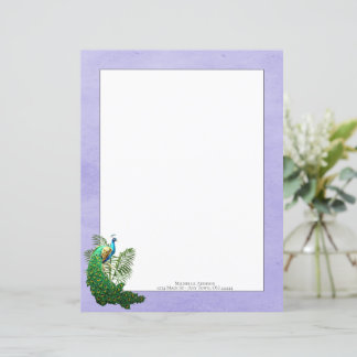 Vibrant Peacock | Papier voor lavendelpapier