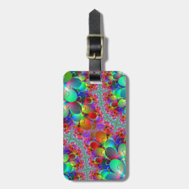 Vibrant Peacococks Bagagelabel