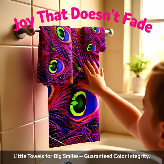 Vibrant Personnaliser Peacock Plumes violettes