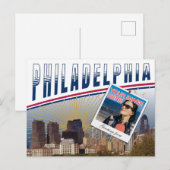 Vibrant Philadelphia Pennsylvania Foto Collage Briefkaart (Voorkant / Achterkant)