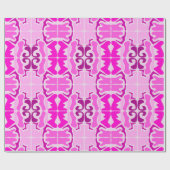 Vibrant pink and purple abstract pattern  cadeaupapier (Vlak)