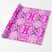 Vibrant pink and purple abstract pattern  cadeaupapier (Uitgerold)