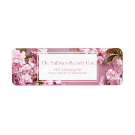 Vibrant Pink Cherry Blossom Petal Lush Botanical Etiket