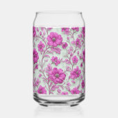 Vibrant Pink Floral Pattern With Magenta Flowers (Verso)