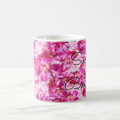 Vibrant Pink Peony Floral Classic Mug (Centre)