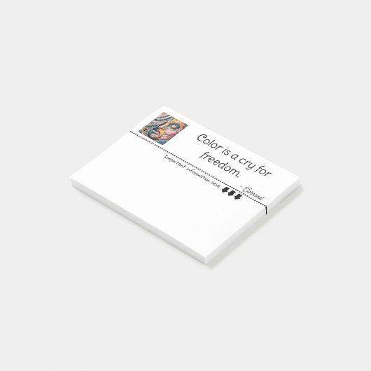 Vibrant Pixel Explosion painting Post-it® Notes (Schuin)