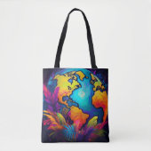 Vibrant Planet - Tropical Earth Design Draagtas (Voorkant)