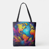 Vibrant Planet - Tropical Earth Design Draagtas (Achterkant)