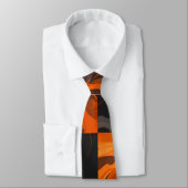 Vibrant Pop Art Cat Portrait Stropdas (Gebonden)