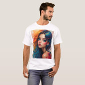 Vibrant Pop Art Chaos - Crazy Graphic T-Shirt (Devant entier)