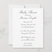 Vibrant Pop Blue Orange Baby Shower Invitations (Dos)