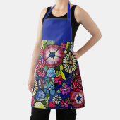 Vibrant Poppy Daisy Floral Art Schort (Insitu)