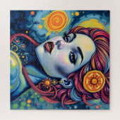 Vibrant Portrait de déesse cosmique Puzzle (Horizontal)