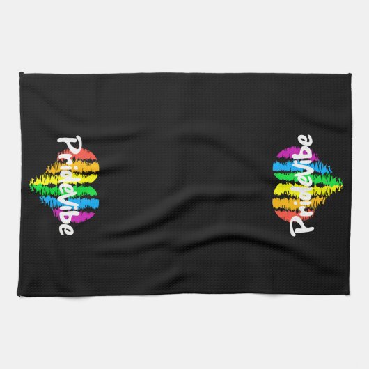 Vibrant PrideVibe Serviette de cuisine (Horizontal)