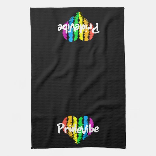 Vibrant PrideVibe Serviette de cuisine (Vertical)