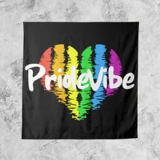Vibrant PrideVibe Tapestry: Omarm je regenboog H Wandkleed