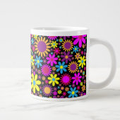 Vibrant Psychedelic Flowers in Bloom-67566 Extra Grote Beker (Rechts)