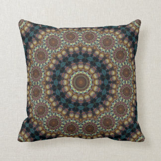 Vibrant psychedelic mandala pillow kussen