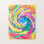 Vibrant Psychedelic Tie Dye Legpuzzel (Verticaal)