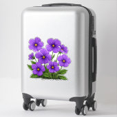 Vibrant Purple Anemone Flowers Sticker (Koffer)