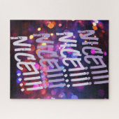 vibrant Puzzle excitant! Avec des mots "NICE ! ! ! (Horizontal)