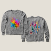 Vibrant Rainbow Paint Splatter Explosion (Motif recto et verso)