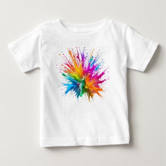 Vibrant Rainbow Paint Splatter Explosion (Voorkant)