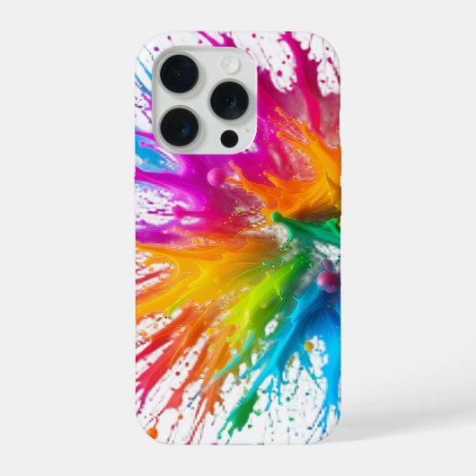 Vibrant Rainbow Paint Splatter Explosion (Verso)