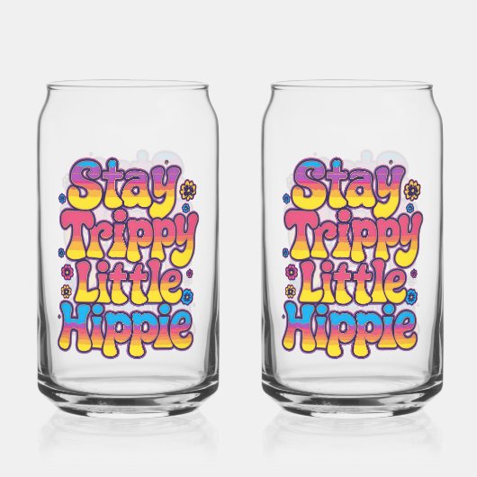 Vibrant Rainbow Stay Trippy Hippie Quote (Recto)