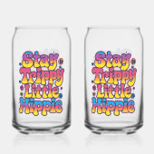 Vibrant Rainbow Stay Trippy Hippie Quote (Verso)