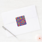 Vibrant Rainbow Tie-Dye Swirl Sticker (Enveloppe)