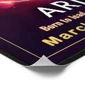 Vibrant Ram Zodiac Sign Poster (Hoek)