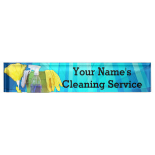 Vibrant Rays Custom Cleaning Service Business Naambordje
