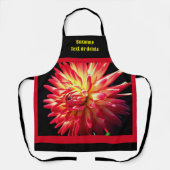 Vibrant Red Dahlia Flower Personalized Schort (Voorkant)