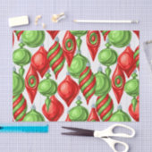 Vibrant Red- en Green-kerstversieringen voor het e Tissuepapier (Craft)