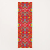 Vibrant red fishing nets pattern yogamat (Voorkant)