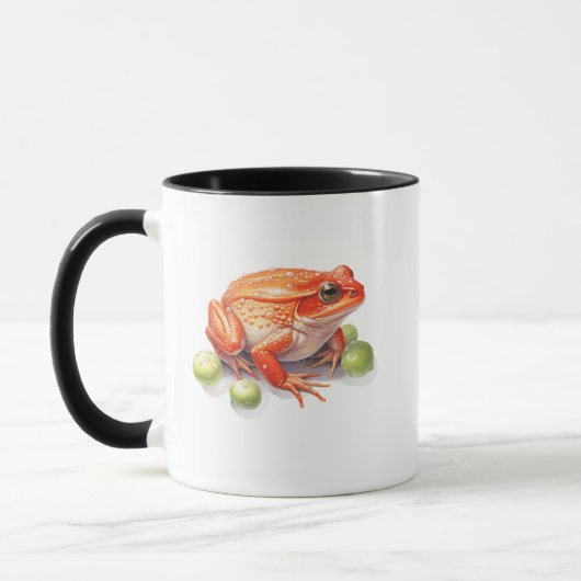 Vibrant Red Frog Coffee Mug Nature’s Bold Beauty (Gauche)