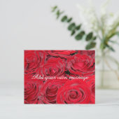Vibrant Red Roses Briefkaart (Staand voorkant)