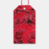 Vibrant Red Roses Persoonlijk Bericht Cadeaulabel (Achterkant)