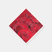 Vibrant Red Roses Servet (Hoek)