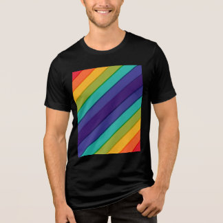 Vibrant regenboog Tri-Blend shirt