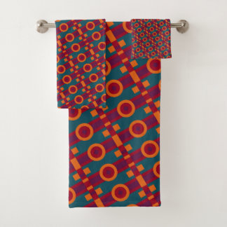 Vibrant Retro Geometric Abstract Pattern