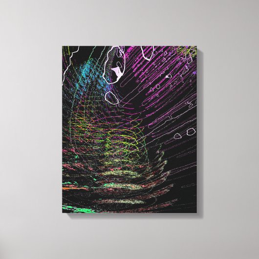 Vibrant Rings Canvas Afdruk (Voorkant)